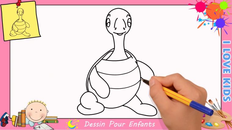 Comment Dessiner Une Tortue Facilement Etape Par Etape Pour Enfants 8 intérieur Tortue A Dessiner