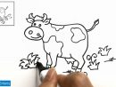 Comment Dessiner Une Vache Facilement Etape Par Etape 12 - Dessin Vache avec Dessin A Dessiner Facilement