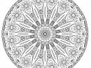 Complex Mandala With Flowers - M&amp;Alas Adult Coloring Pages serapportantà Mandala A Imprimer Difficile