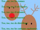 Comptine Les Rennes Du Père-Noël  Rennes Pere Noel, Carte Noel avec Les Comptines De Noel
