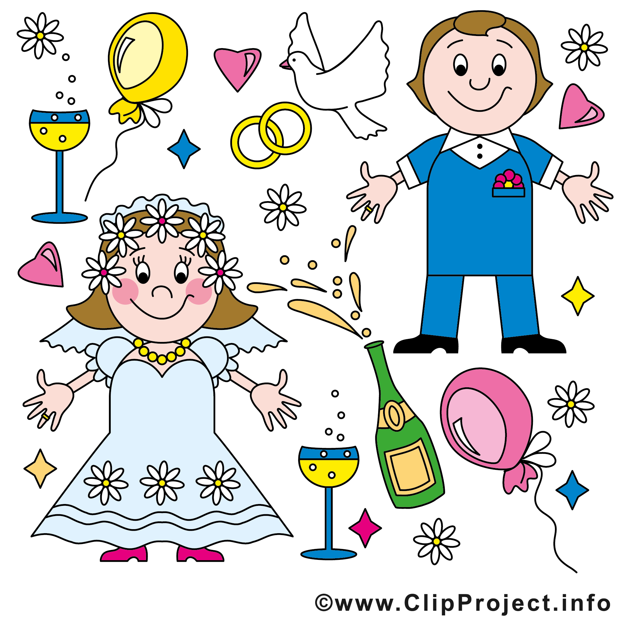 Couple Clipart - Mariage Dessins Gratuits - Mariage Dessin, Picture avec Dessins Gratuits
