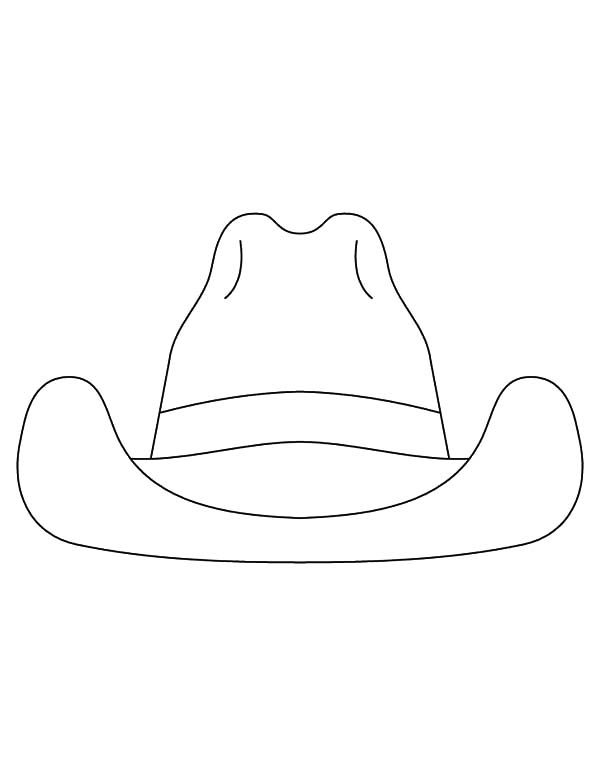 Cowboy Hat, : How To Draw Cowboy Hat Coloring Pages  Cowboy Crafts serapportantà Chapeau À Colorier 