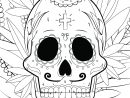Crane Mexicain Skull Candy À Colorier - Artherapie.ca avec Tete A Colorier