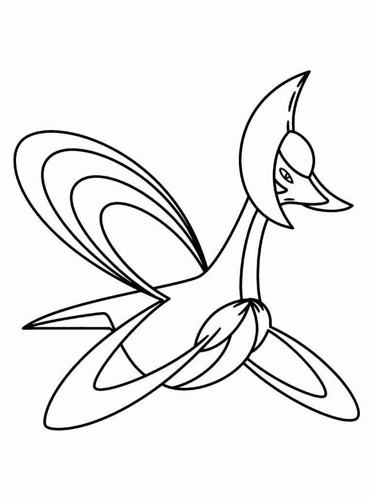 Cresselia : Coloriage Cresselia Pokemon À Imprimer Et Colorier dedans Coloriag Pokemon