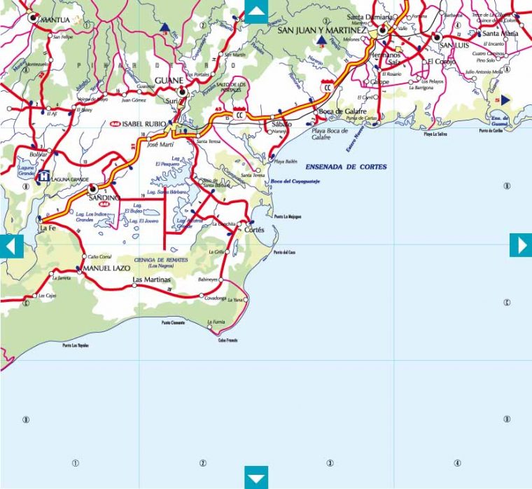 Cubamappa : Guia De Carreteras De Cuba, Carte Routière De Cuba & Plan à Carte De Cuba À Imprimer