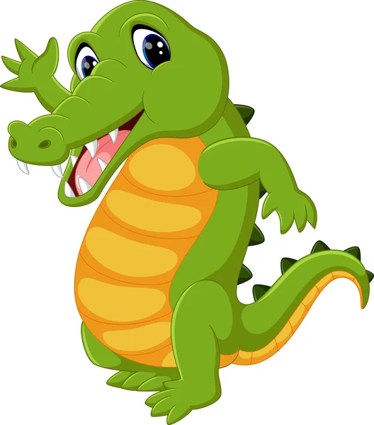 Cute Crocodile Cartoon — Stock Vector © Starlight789 #12769492 encequiconcerne Crocodile Dessin