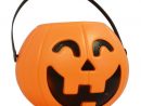 Deco Halloween- Chaudron Plastique 16 Cm pour Model Citrouille D Halloween