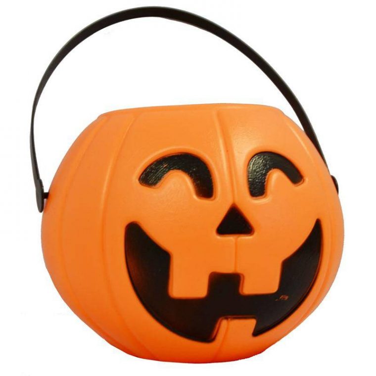 Deco Halloween- Chaudron Plastique 16 Cm pour Model Citrouille D Halloween