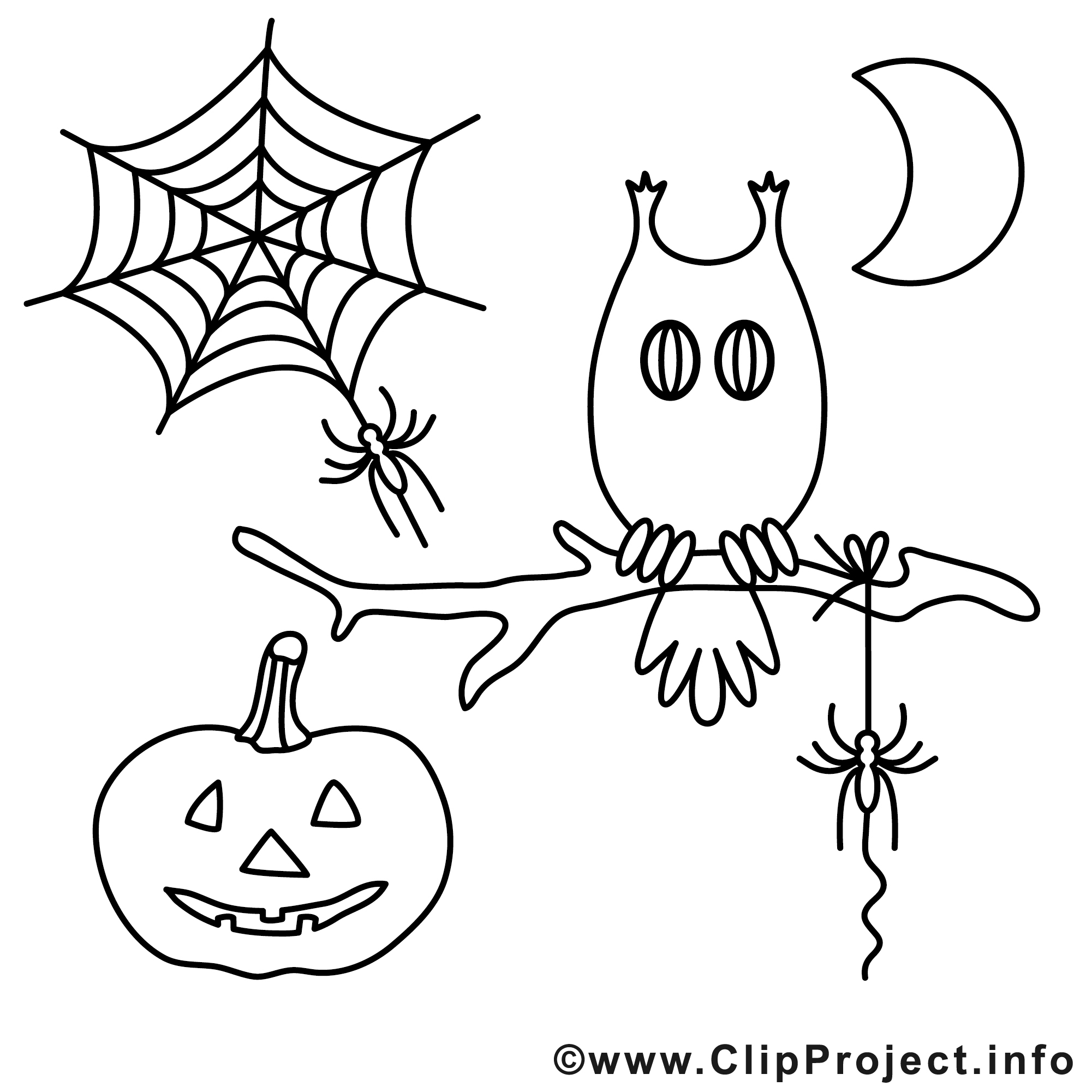 Décoration Illustration - Halloween À Colorier - Halloween Coloriages à Dessin A Colorier Halloween Gratuit 