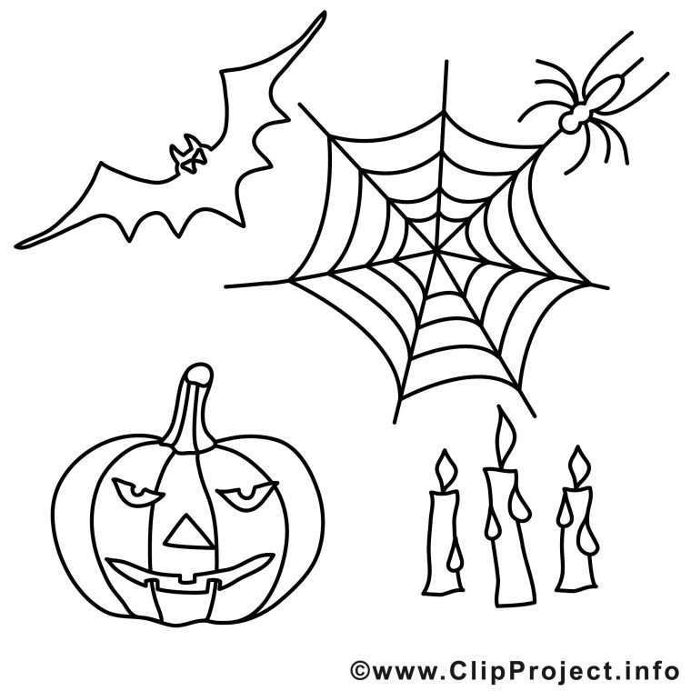 Décoration Illustration – Halloween À Imprimer – Halloween Coloriages tout Images Halloween Imprimer