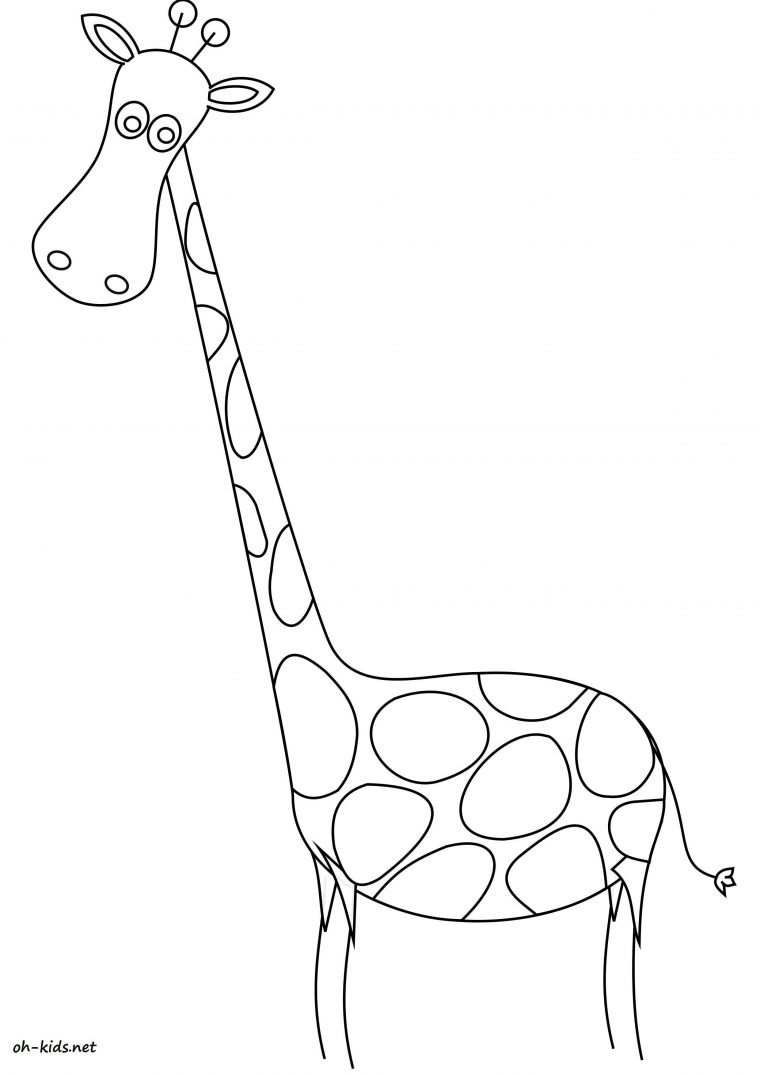 Dessin #1591 – Coloriage Girafe À Imprimer – Oh-Kids avec Dessin Girafe