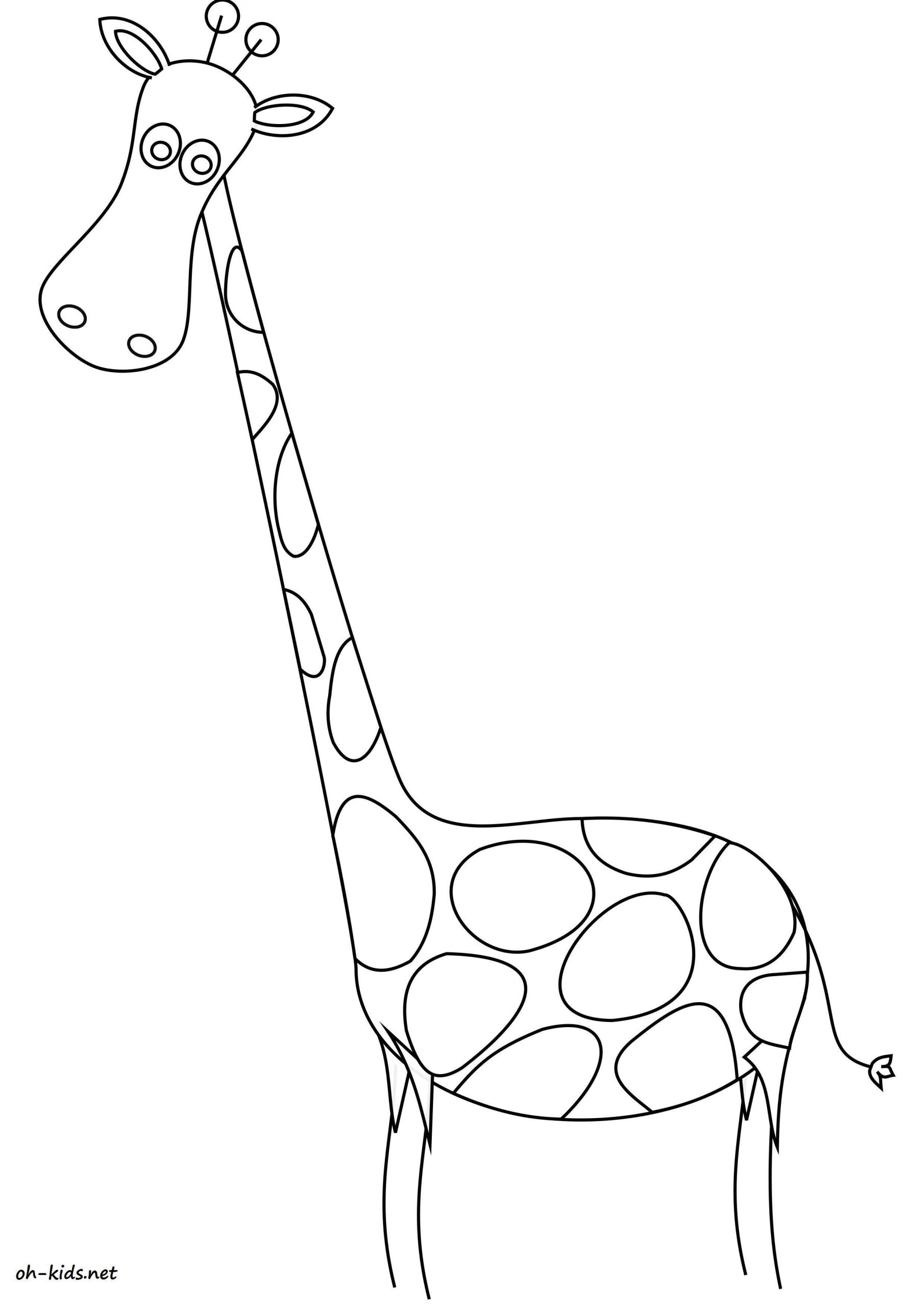 Dessin #1591 - Coloriage Girafe À Imprimer - Oh-Kids avec Dessin Girafe 