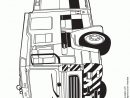 Dessin À Colorier D'Un Camion De Pompier Secours avec Coloriage Camion De Pompier