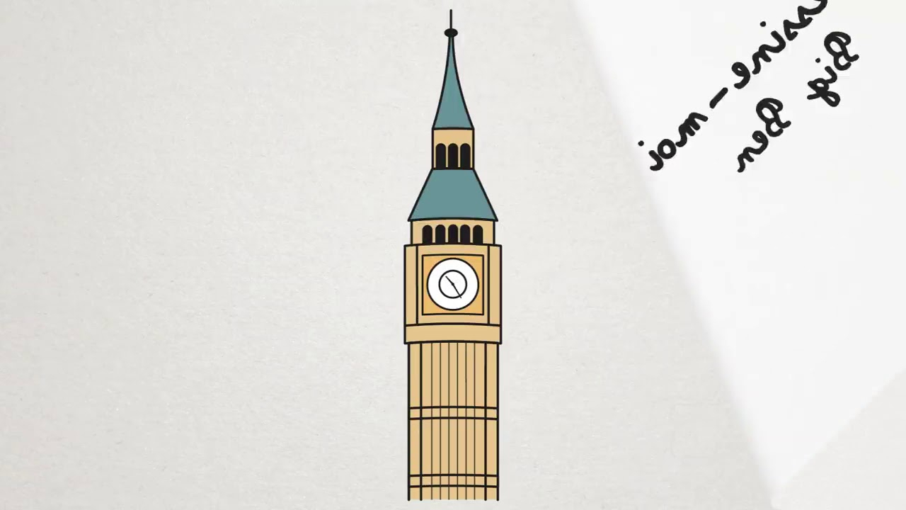 Dessin Anglais Big Ben pour Dessin De Big Ben Londres 