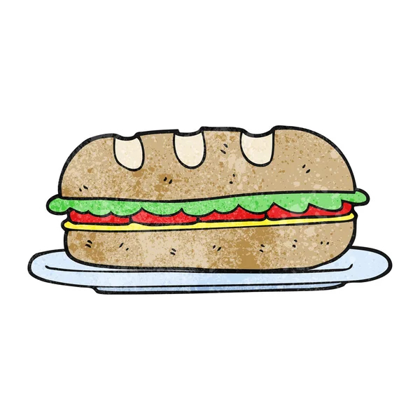 Dessin Animé Assiette Vide Avec Symbole Faim — Image Vectorielle concernant Dessin De Sandwich 