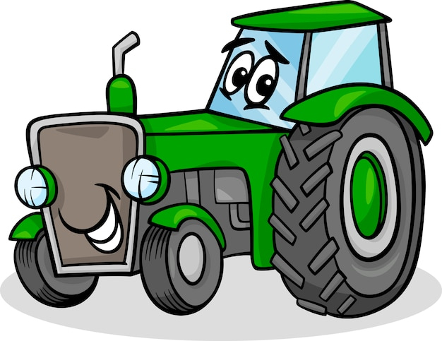 Dessin Animé De Tracteur : Tracteur Dessin Animé Rouge Vecteurs Libres destiné Dessin Anime Tracteur Tom 