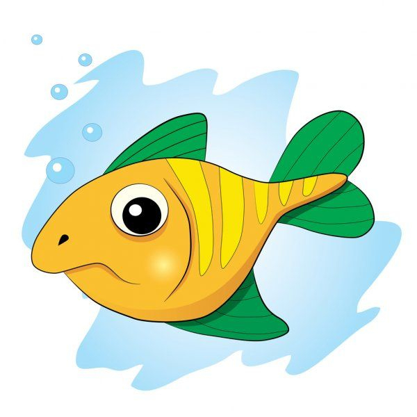 Dessin Animé Drôle Poissons. — Illustration  Cartoon Fish, Cartoon destiné Poisson Dessins 