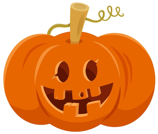 Dessin Animé Halloween Citrouille Jack-O&amp;#039;-Lantern  Vecteur Premium dedans Citrouille En Dessin 