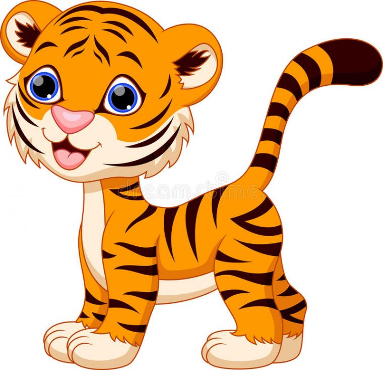 Dessin Animé Mignon De Tigre Illustration Stock – Illustration Du avec Tigre En Dessin