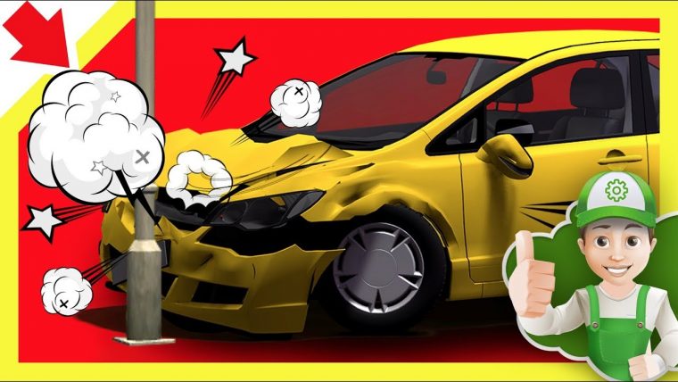 Dessin Anime Voiture Accident. Voiture Pour Petit. Véhicule En Français dedans Auto Dessin