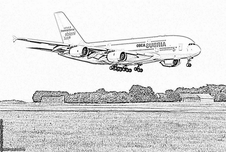 Dessin Avion De Ligne Nouveau Stock Coloriage F Wwdd A380 800 201 À serapportantà Avion Dessin Enfant