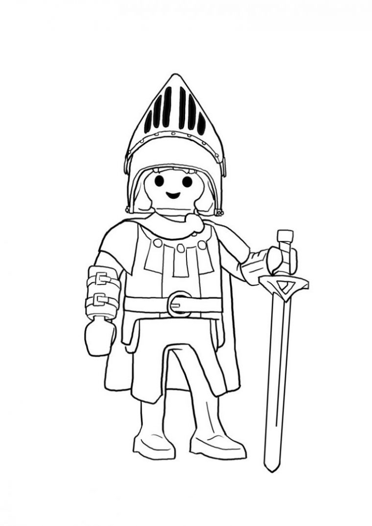 Dessin Chevalier Facile Luxe Images Coloriage Playmobil Chevalier À concernant Dessin De Chevalier À Colorier