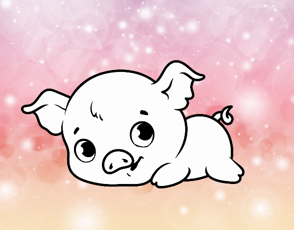 Dessin De Bébé Cochon Colorie Par Membre Non Inscrit Le 04 De Novembre avec Cochon Dessin 