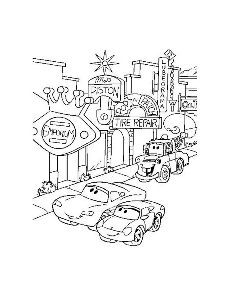 Dessin De Cars Gratuit À Télécharger Et Colorier – Coloriages Cars tout Telecharger Dessin A Colorier Gratuit