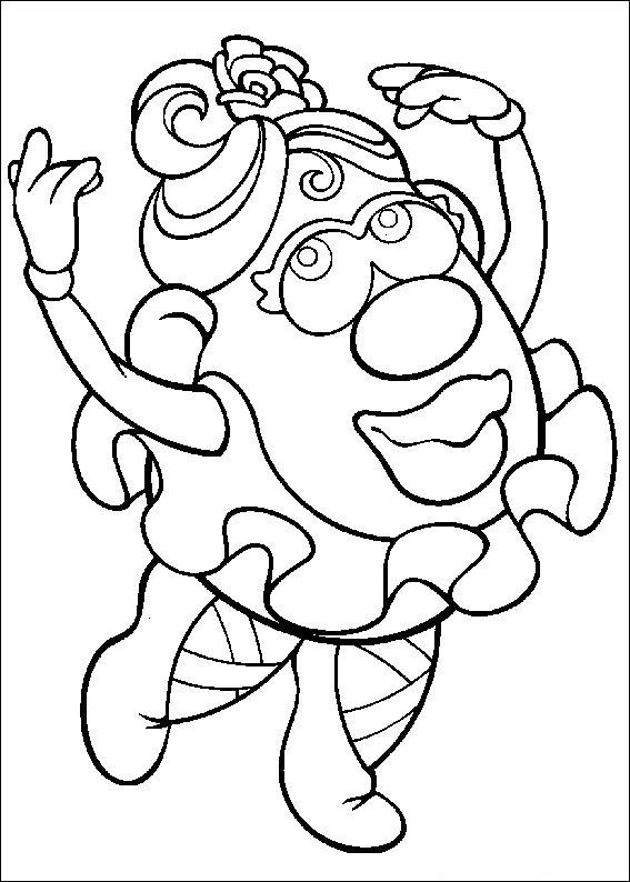 Dessin De Coloriage Madame Patate À Imprimer - Cp16738 tout Dessin De Patate 