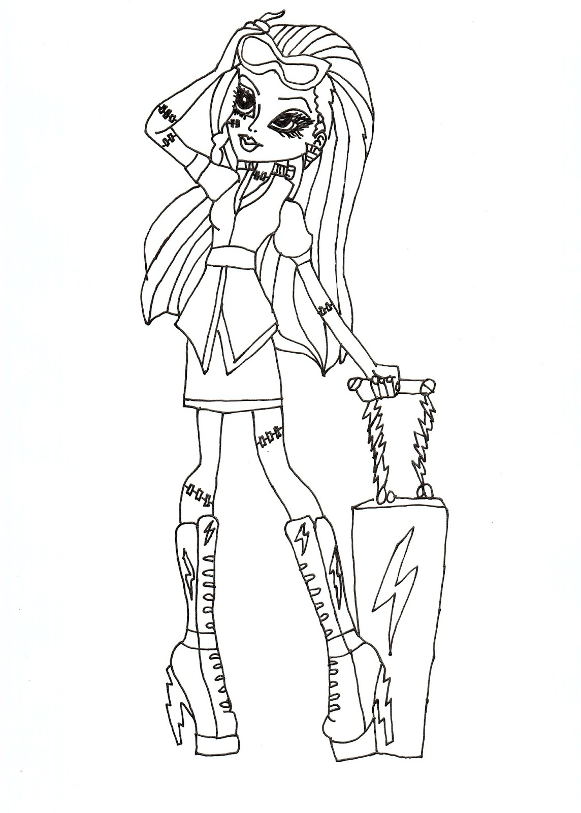 Dessin De Coloriage Monster High À Imprimer - Cp18360 encequiconcerne Dessin À Colorier Monster High 