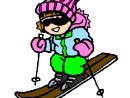 Dessin De Enfant En Train De Skier Colorie Par Membre Non Inscrit Le 13 concernant Ski Dessin
