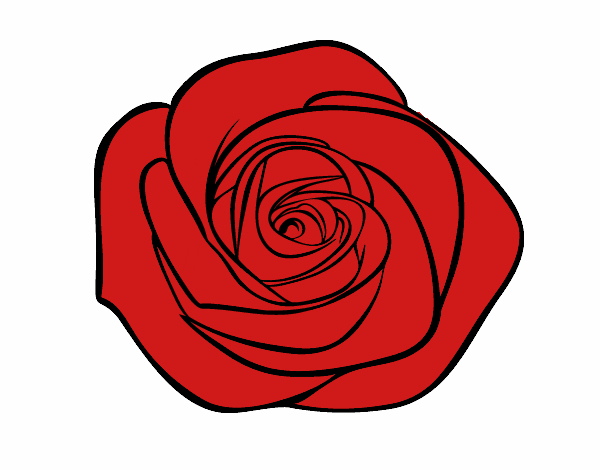 Dessin De Fleur De Rose Colorie Par Membre Non Inscrit Le 31 De Juillet à Fleur Rose Dessin 