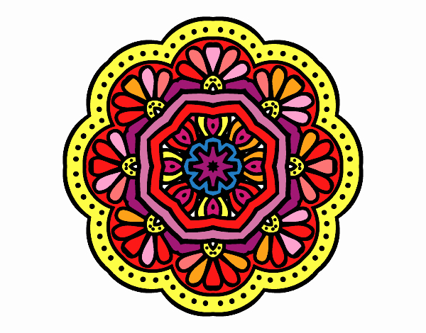 Dessin De Mandala Mosaïque Moderniste Colorie Par Membre Non Inscrit Le pour Dessin Mosaique A Imprimer 