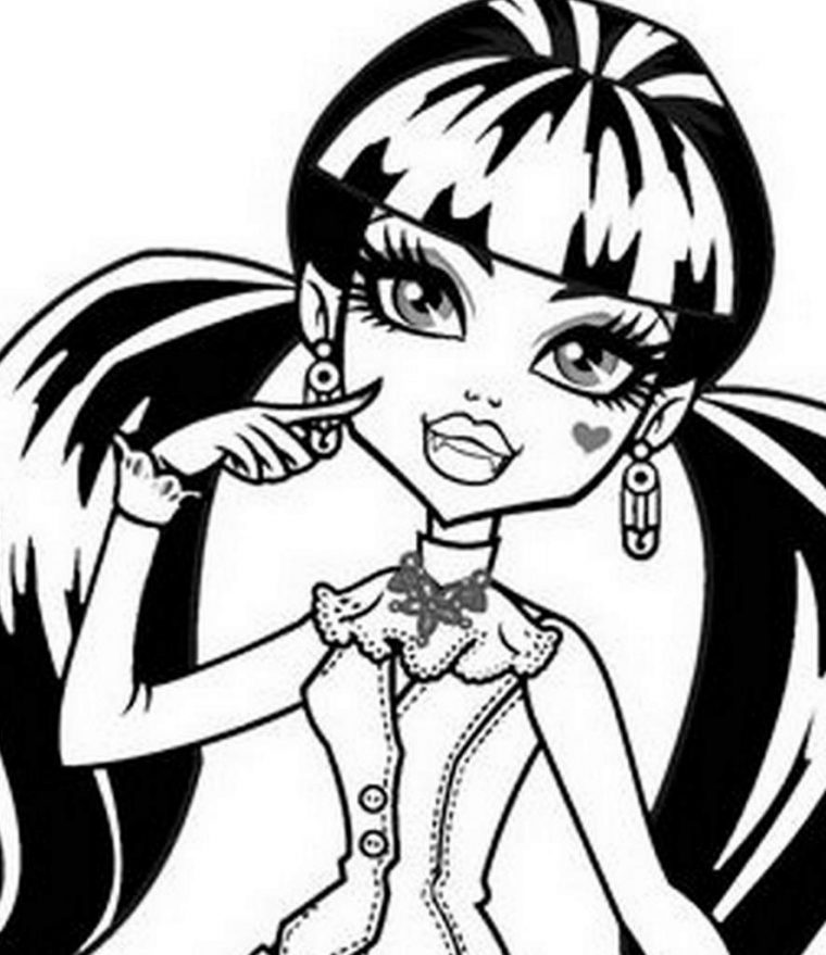 Dessin De Monster High Facile – Dessin Et Coloriage tout Imprimer Dessin Monster High