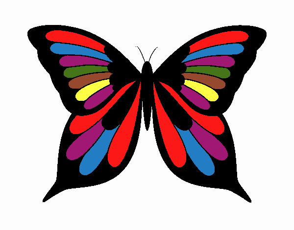 Dessin De Papillon 8 Colorie Par Membre Non Inscrit Le 20 De Avril De intérieur Photo De Papillon A Imprimer