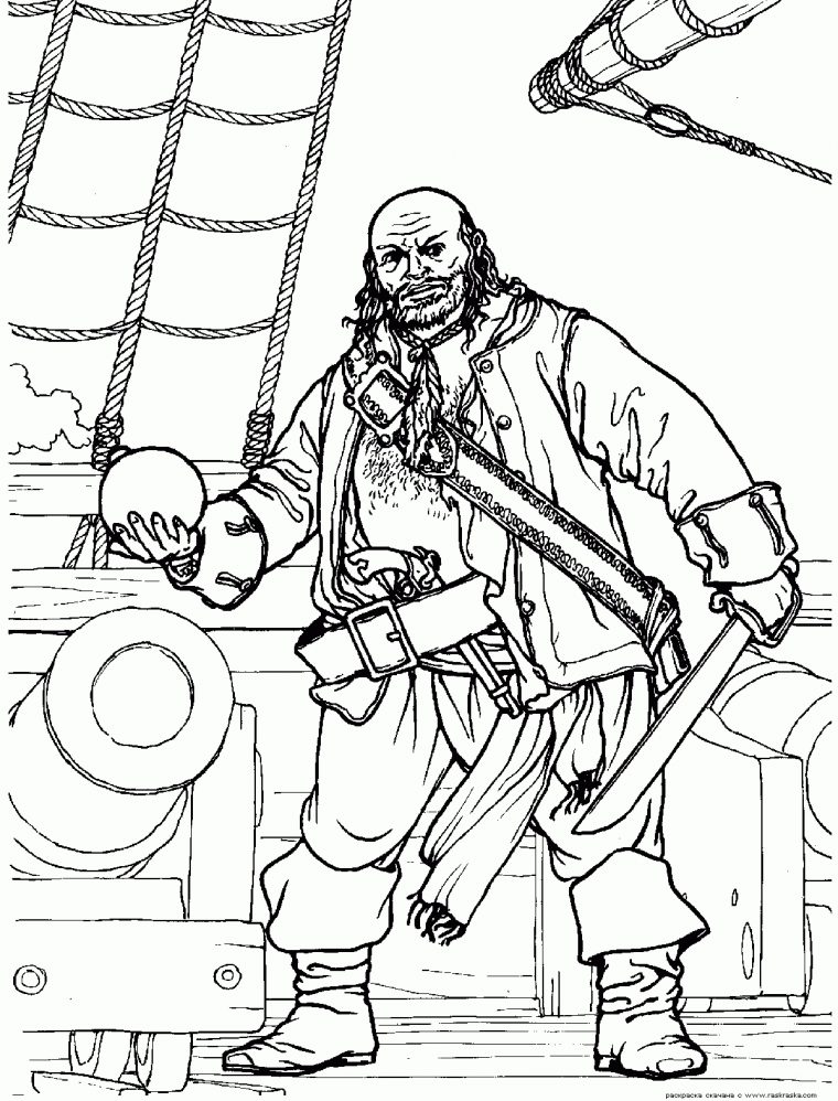 Dessin De Pirate Gratuit À Imprimer Et Colorier – Coloriage De Pirates serapportantà Pirate Dessin