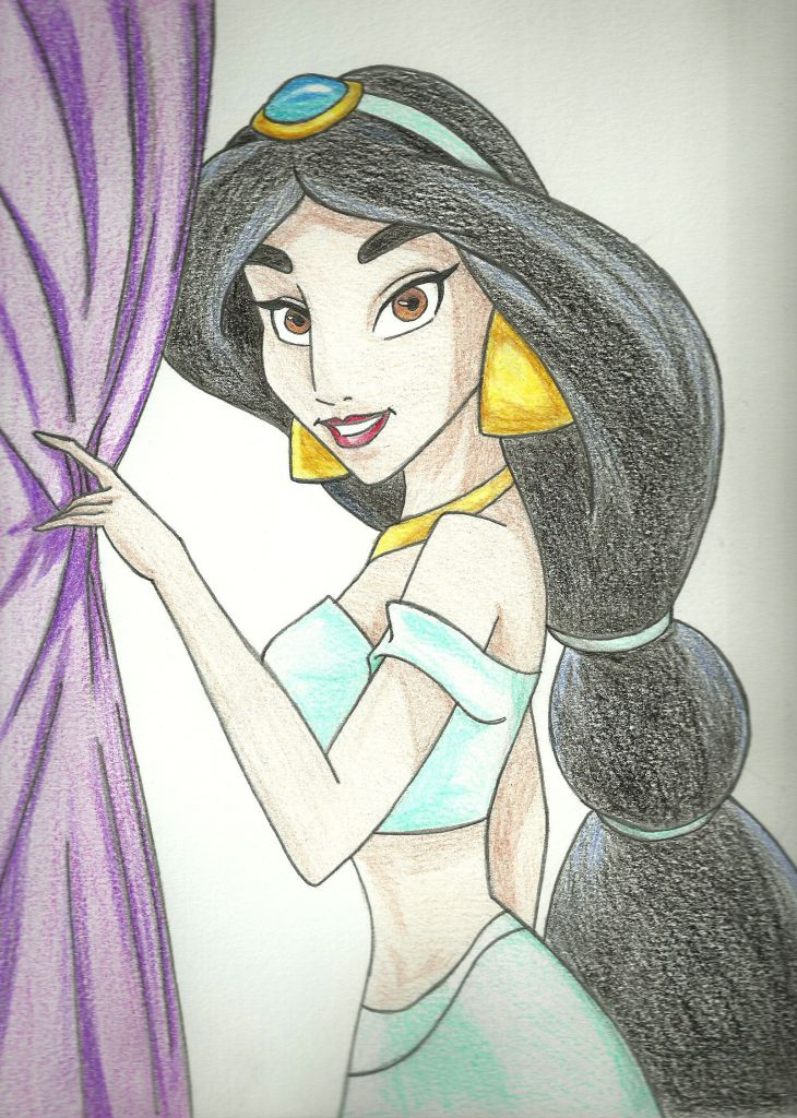 Dessin De Princesse Disney Facile Beau Photos Reproduction Jasmine à Dessiner Princesse 
