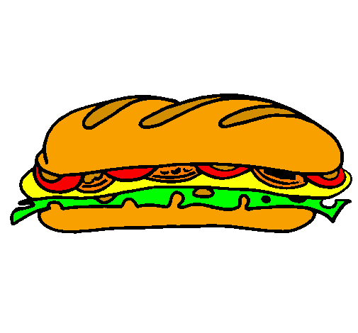 Dessin De Sandwich Végétal Colorie Par Membre Non Inscrit Le 14 De Mai concernant Dessin Sandwich 
