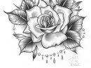 Dessin De Uage Rose Original  Etsy destiné Une Rose En Dessin