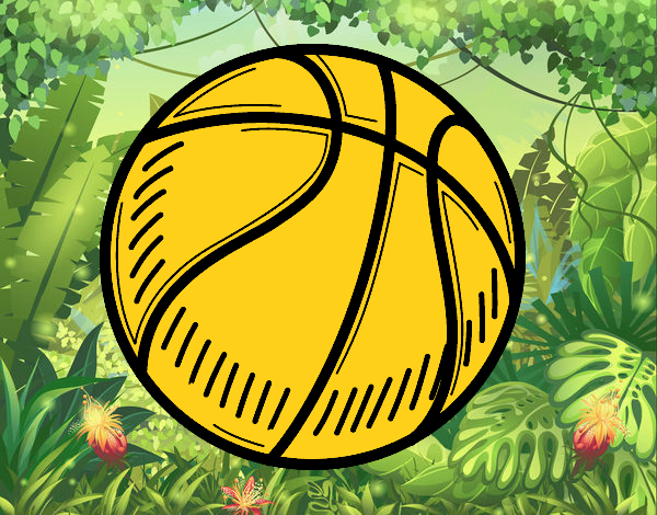 Dessin De Un Ballon De Basket-Ball Colorie Par Membre Non Inscrit Le 02 pour Dessin De Ballon De Basket 