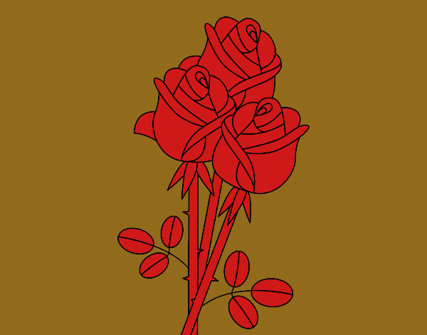 Dessin De Un Bouquet De Roses Colorie Par Membre Non Inscrit Le 21 De intérieur Dessins De Roses