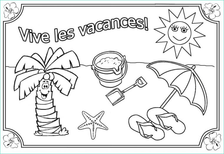 Dessin De Vacances Bestof Image Bonnes Vacances Dessin Élégant concernant Coloriage De Vacances