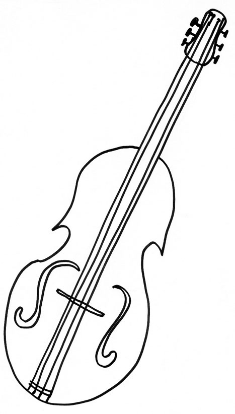 Dessin De Violon (9) à Image D Instrument De Musique A Imprimer 