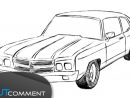 Dessin De Voiture (Chevrolet Camaro)  Drawing Car Tutorial - à Déssin De Voiture