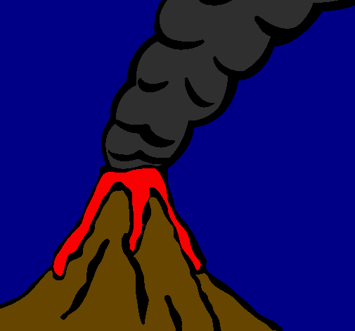 Dessin De Volcan Colorie Par Membre Non Inscrit Le 16 De Octobre De tout Volcan Dessin