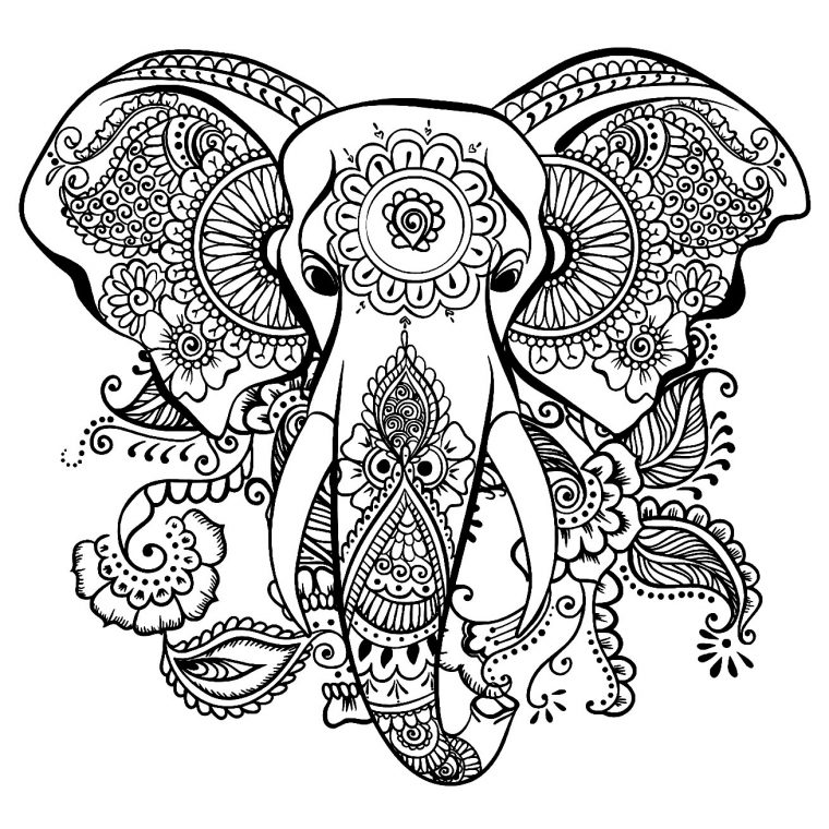 Dessin D'Éléphant Gratuit À Imprimer Et Colorier – Coloriage D serapportantà Éléphant À Colorier