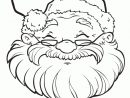 Dessin D'Un Magnifique Portrait Du Père Noël À Colorier intérieur Dessin Du Pere Noel A Imprimer