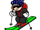 Dessin Enfant Ski  Coloriages Et Jeux De Ski dedans Ski Dessin