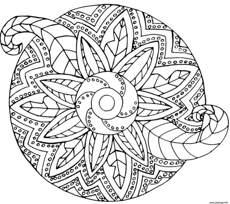 Dessin Et Coloriage Mandala À Imprimer Gratuitement Pour Adulte avec Colorier Des Mandalas