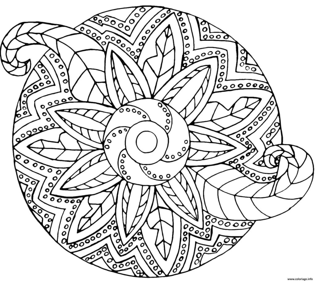 Dessin Et Coloriage Mandala À Imprimer Gratuitement Pour Adulte avec Colorier Des Mandalas 